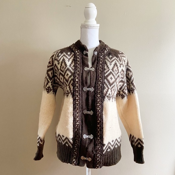 Nordstrikk Norwegian fair isle cardigan S - Picture 2 of 12